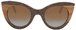 Деревянные женские солнцезащитные очки Butterfly темно-коричневого цвета - фото спереди