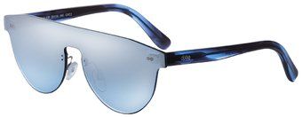 2 - Безободковые солнцезащитные очки DP69 DPS036-03В в оправе синего цвета - фото сверху и сбоку