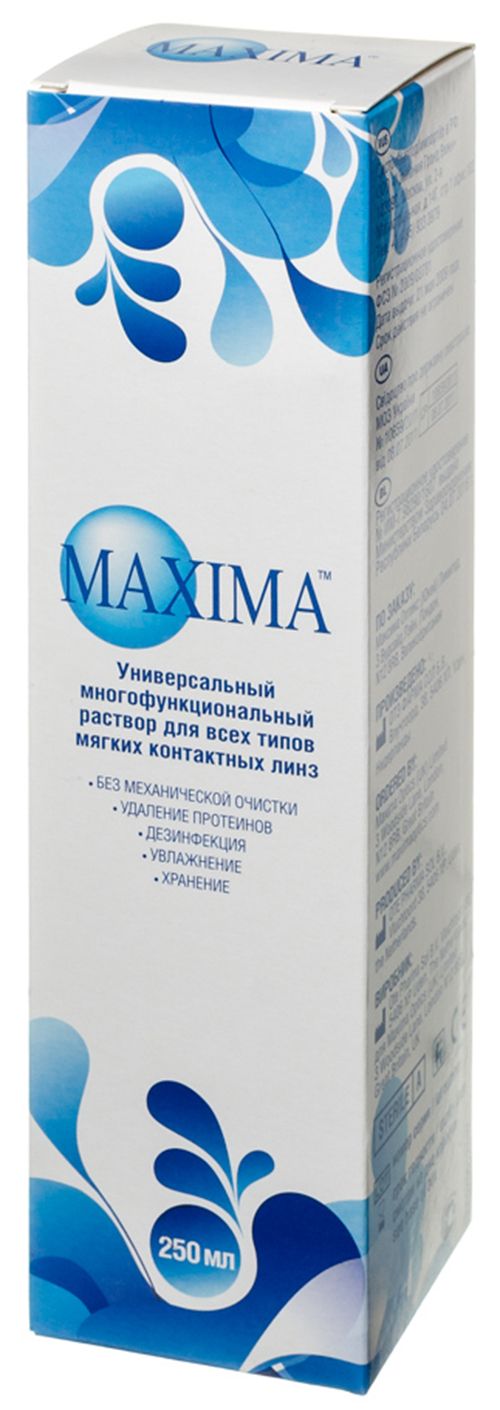 Раствор для контактных линз Maxima 250 ml - фото