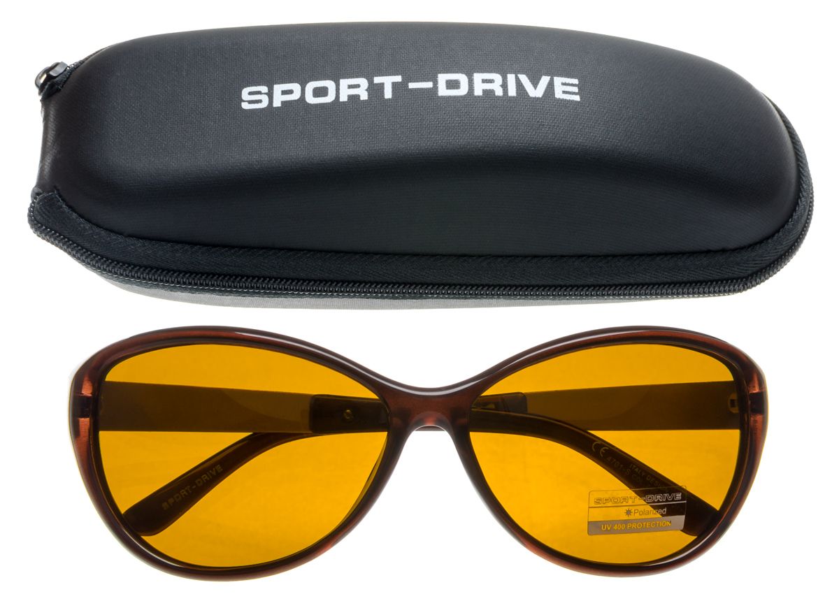 Очки антифары Sport-drive 4701-S c.2 женские - фото очков с футляром